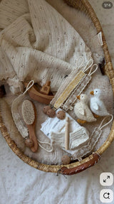 Lace Pacifier Holder (Cream, Yellow, Brown)