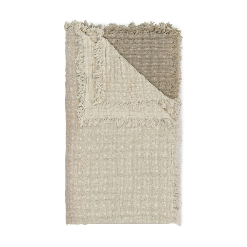 Multi-Layer Cotton Muslin Baby Blanket (Dove Grey Ombre)