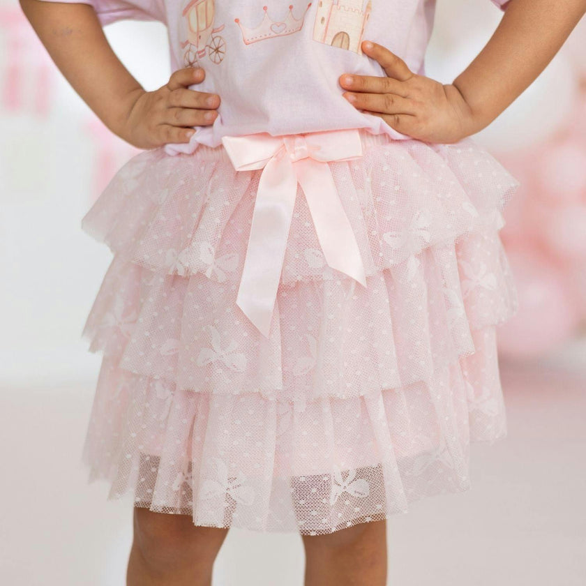 Bow Lace Tiered Tutu
