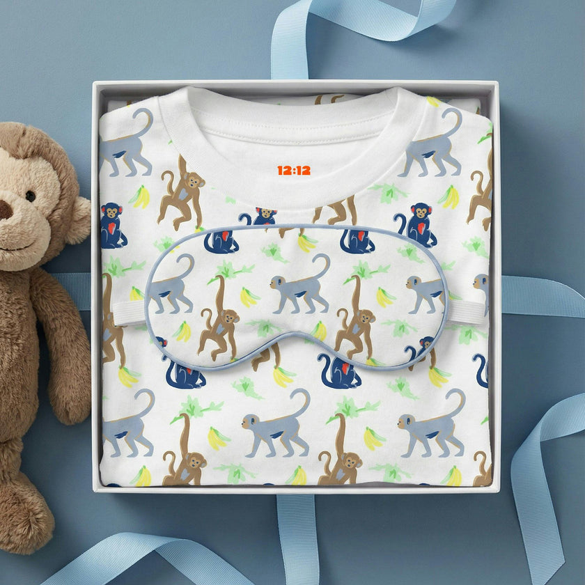 The Organic Long Sleeve Pajama Set [Monkeying Around]