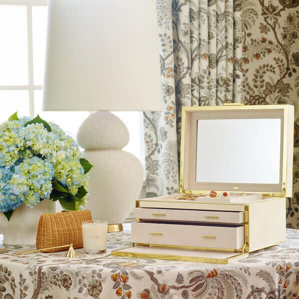 Luxe Shagreen Jewelry Box