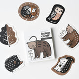 Woodland Lacing Cards