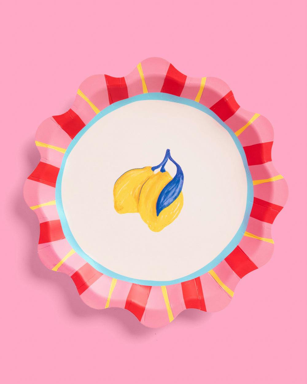 Italian Capri Plates - 32 paper plates