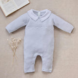 TARTINE ET CHOCOLAT Cashmere Blend Knit Jumpsuit - Bleu Ciel