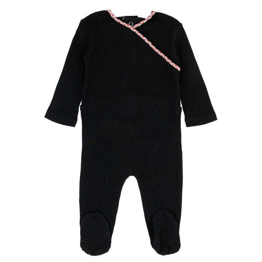 Bamboo Braided Trim Wrap Footie