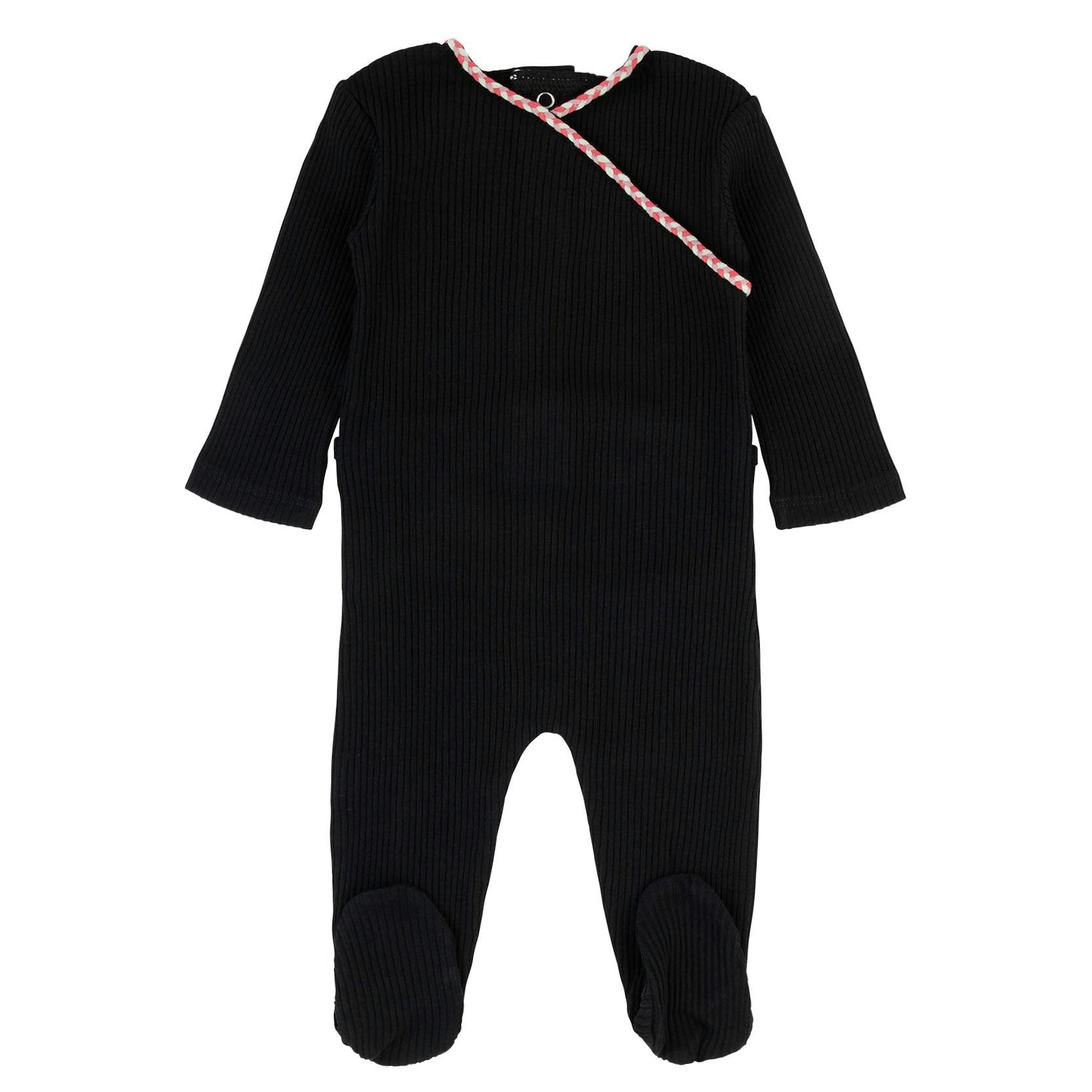 Bamboo Braided Trim Wrap Footie