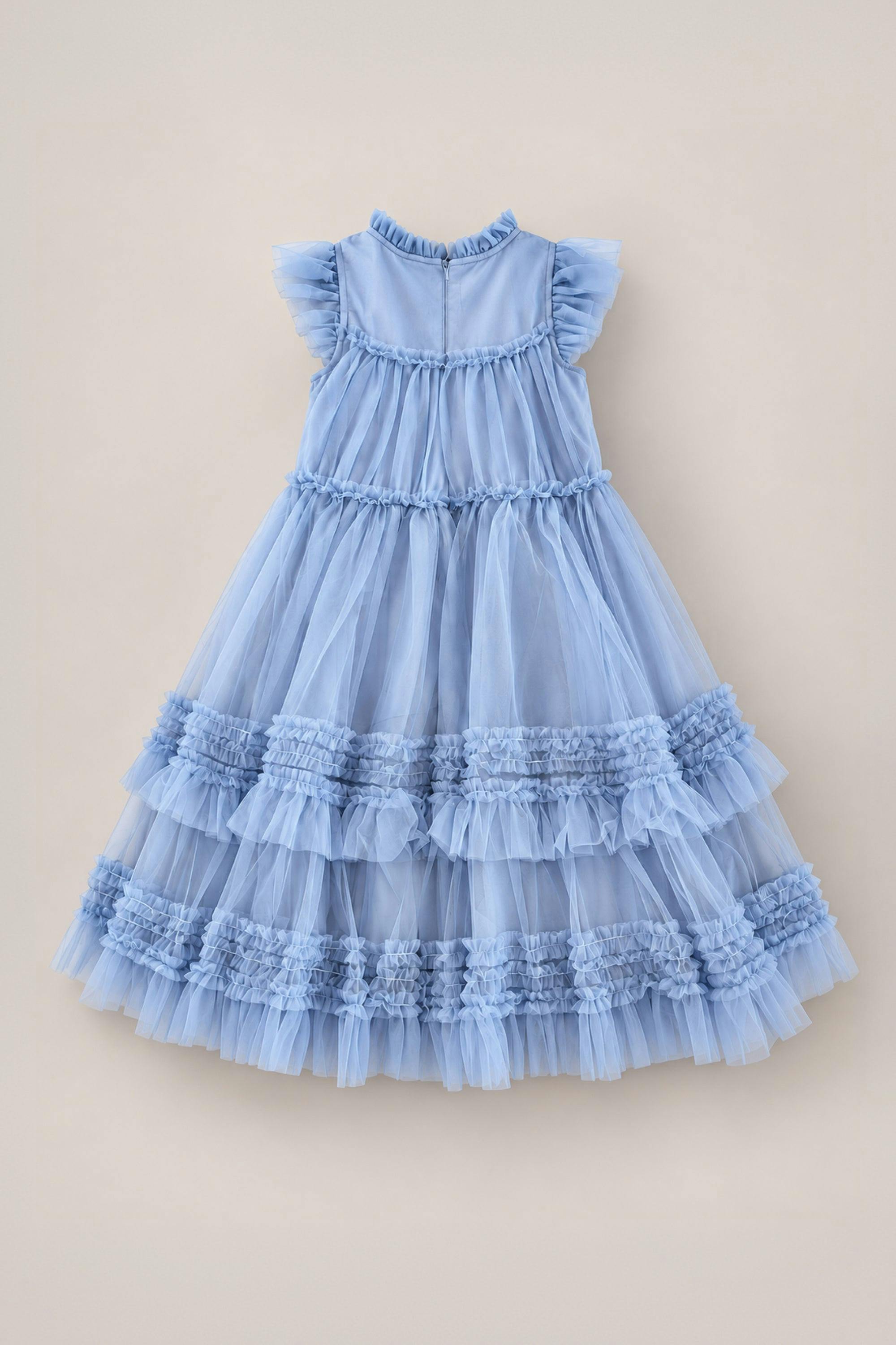 Mini Effie Dress in Misty Blue