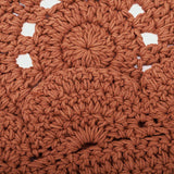 Alma Hand-Crocheted Scalloped Round Rug