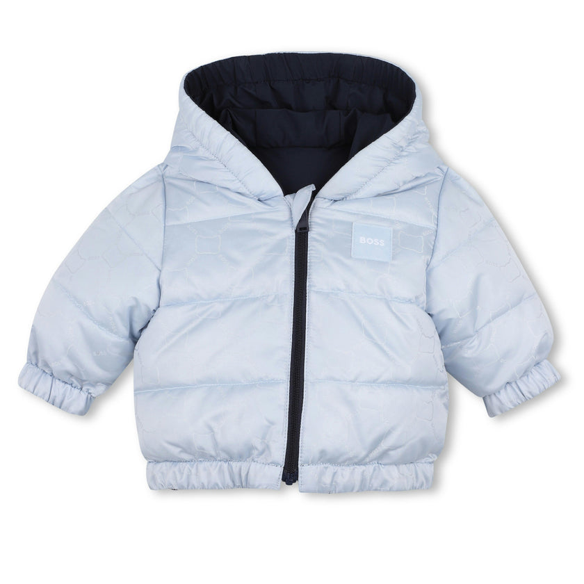Pale Blue Baby Puffer Jacket