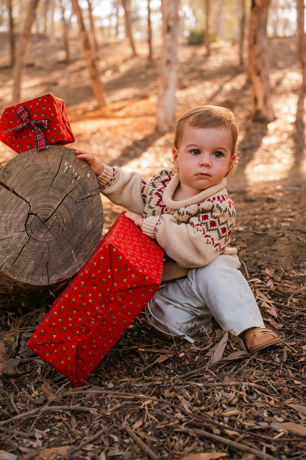 Intarsia Sweater in Ecru