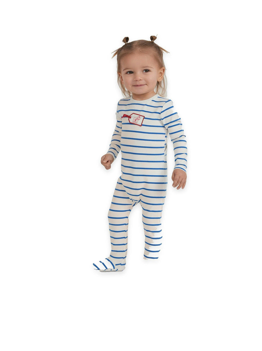 Striped Tag Applique Onesie