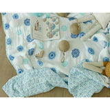 Organic Muslin Four-Layer Reversible Snug Blanket
