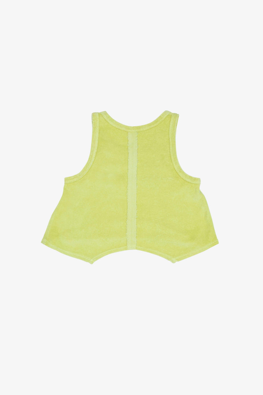 Terry Cloth Racerback Flutter Tank