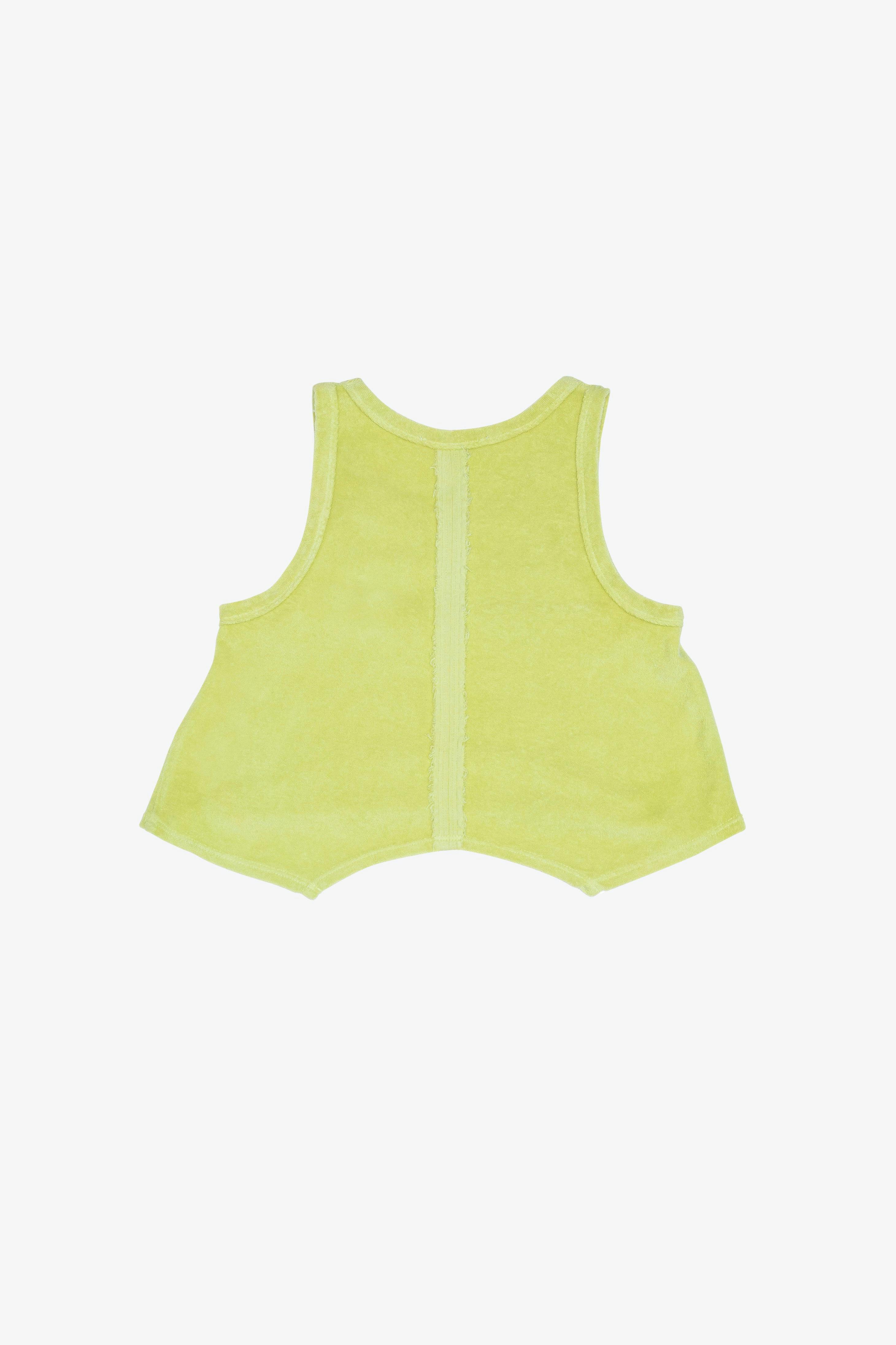 Terry Cloth Racerback Flutter Tank