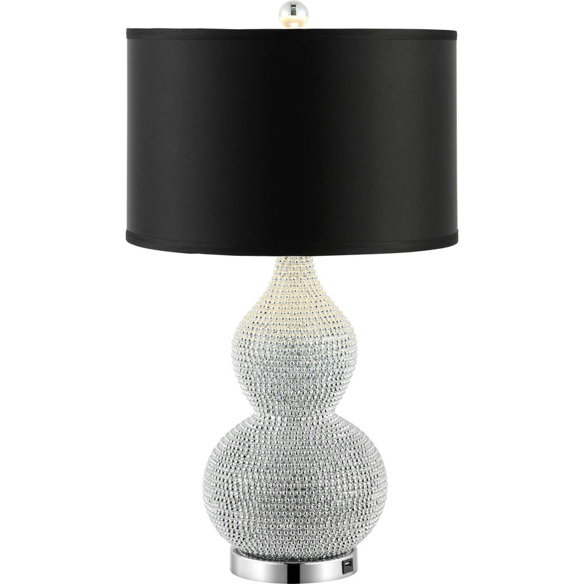 Nicole Bead Base Table Lamps With USB Port