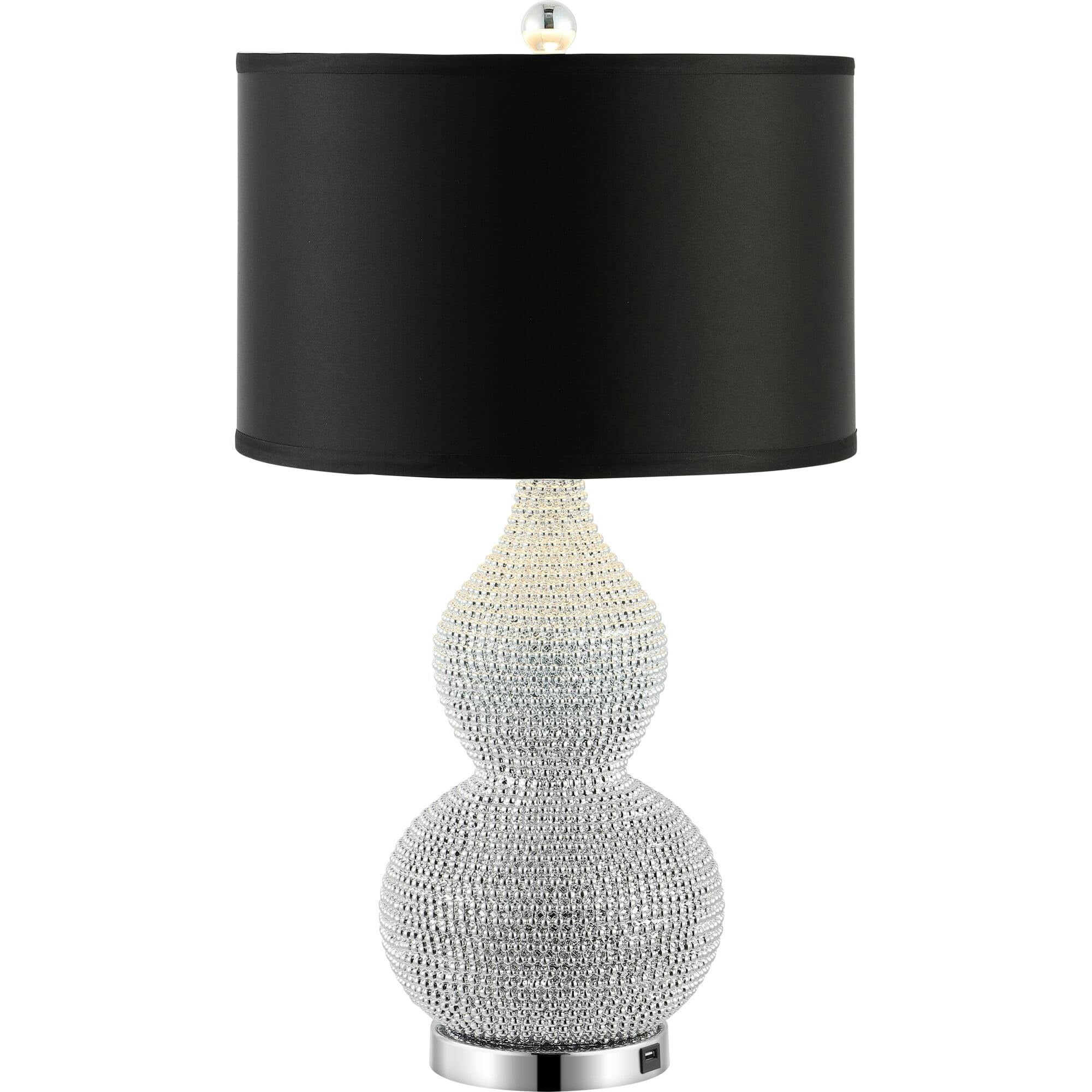 Nicole Bead Base Table Lamps With USB Port