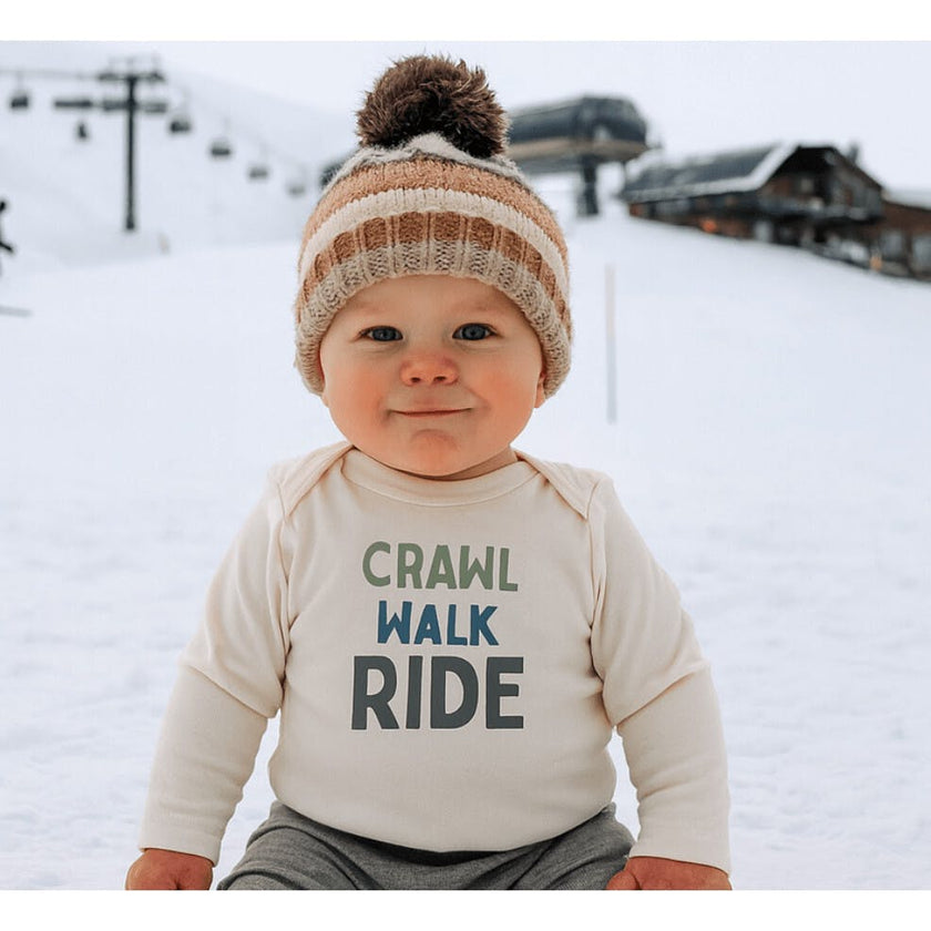 long sleeve graphic bodysuit | crawl walk ride