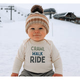 long sleeve graphic bodysuit | crawl walk ride