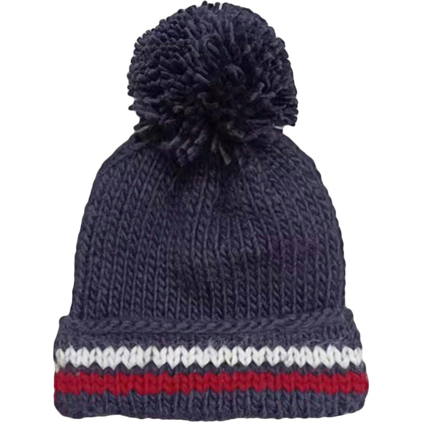 Ski Stripe Hat - Navy