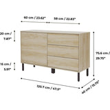 Cairo 3 Drawer Sideboard
