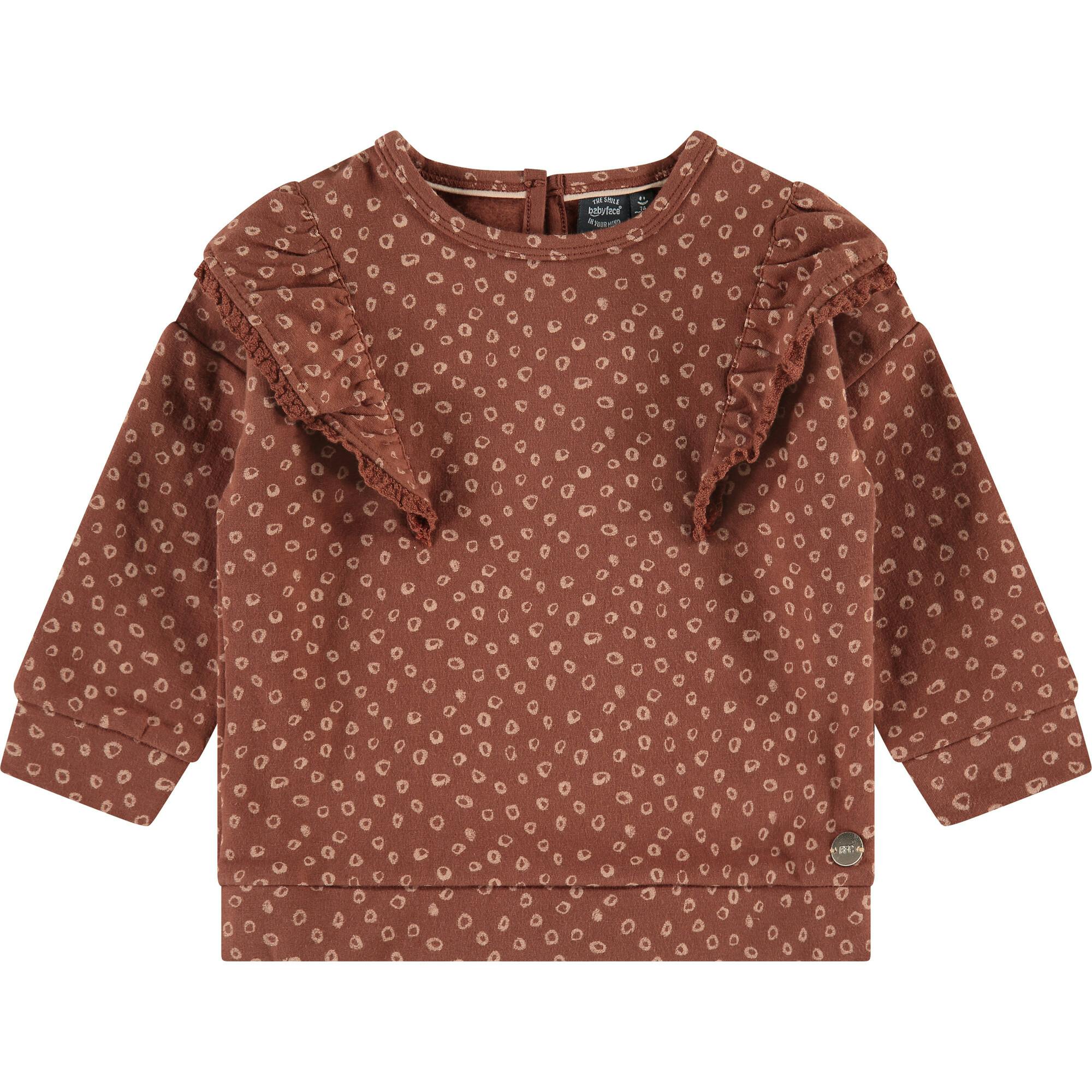 Ruffle Long Sleeve Sweatshirt
