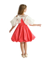 Red Silhouette White Sleeve Isadora Dress
