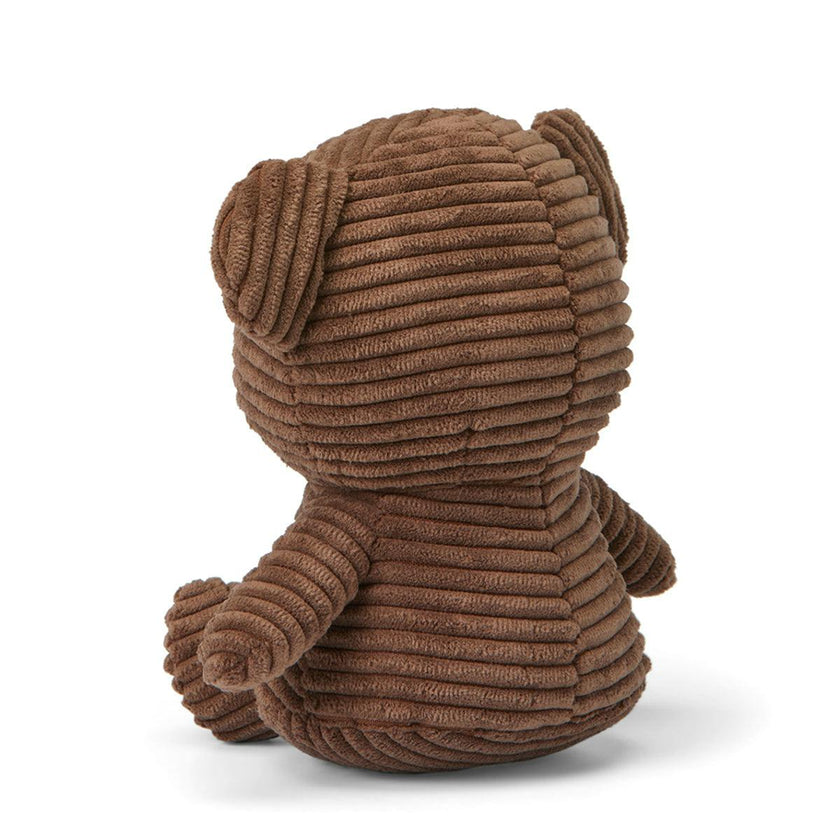 Plush MIFFY BORIS BEAR ECO Corduroy Brown 7"