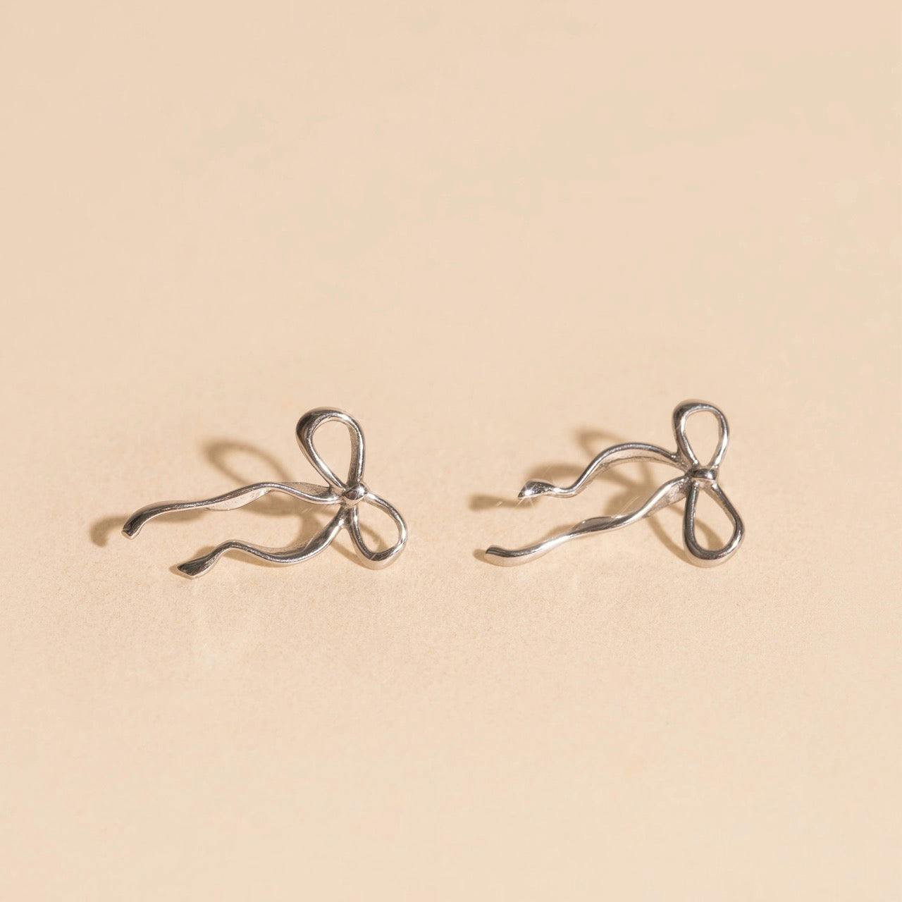 Dainty Bow Stud Earrings