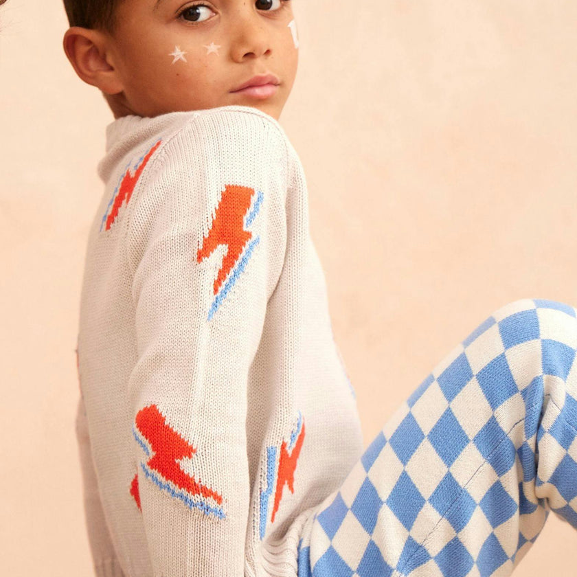 Bolt Storm Jumper | Chalk