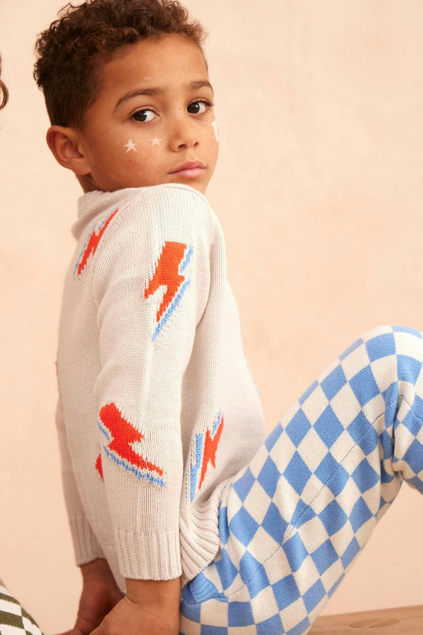 Bolt Storm Jumper | Chalk