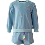 Sparkle Heart Sweatshirt & Short Set