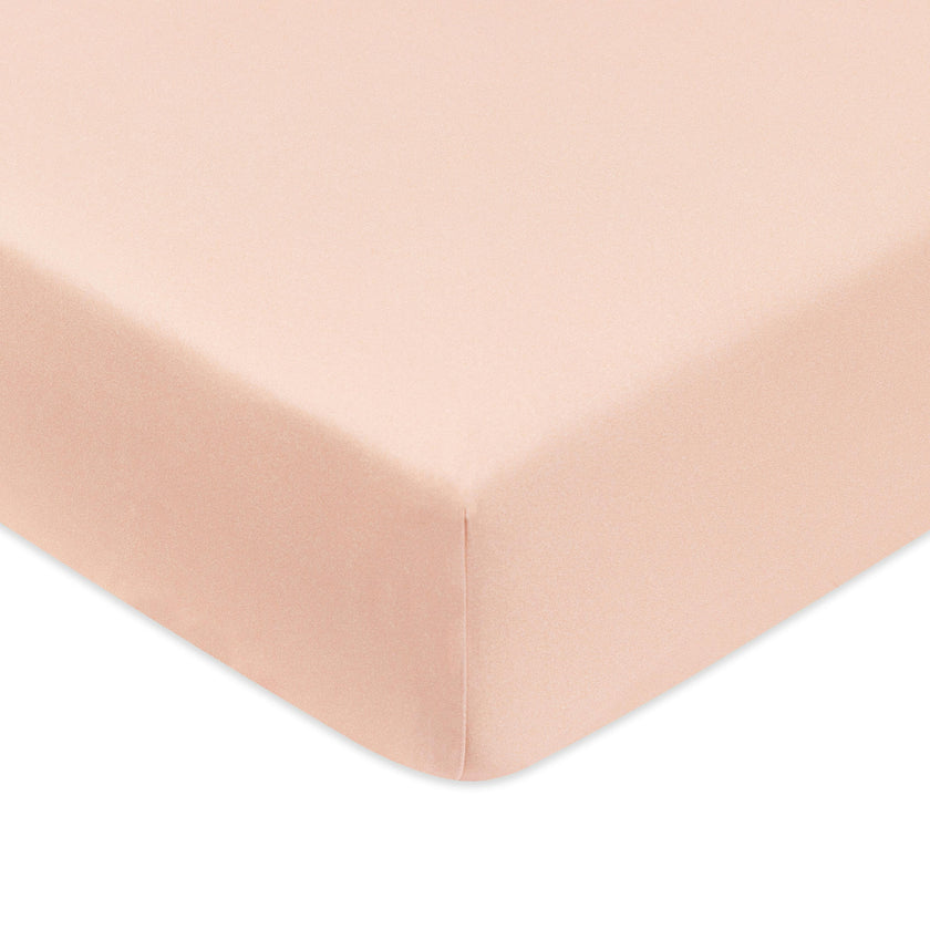 Crib Sheet in GOTS Certified Organic Brushed Cotton in Dusty Rose