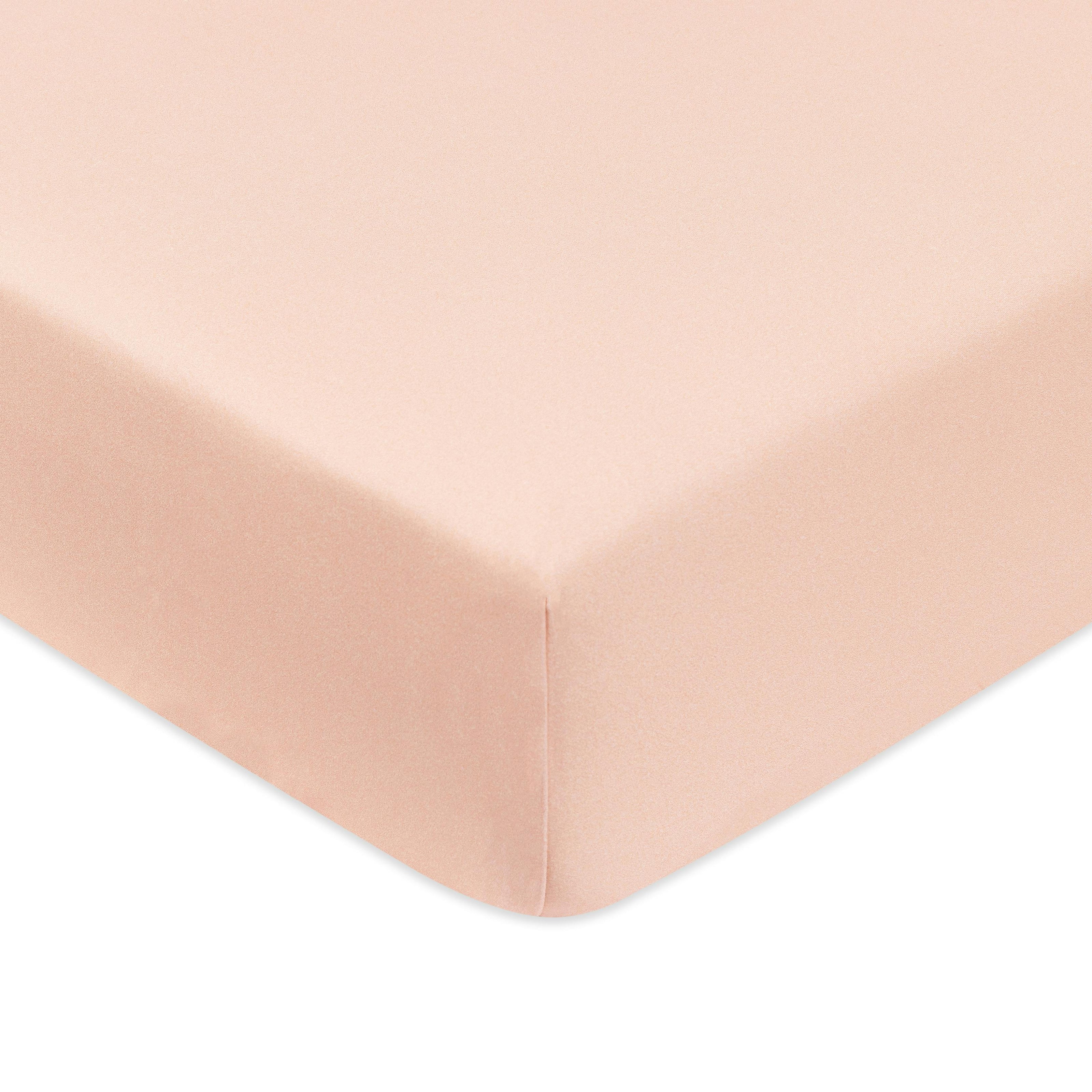 Crib Sheet in GOTS Certified Organic Brushed Cotton in Dusty Rose