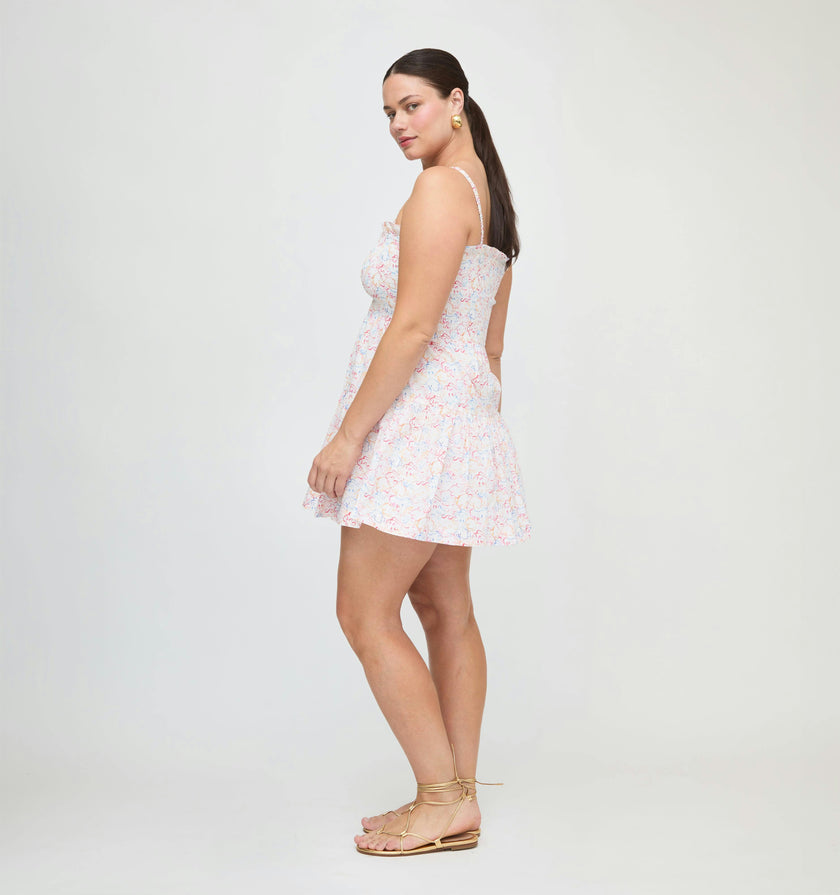 The Rebecca Mini Nap Dress - Camo Fish