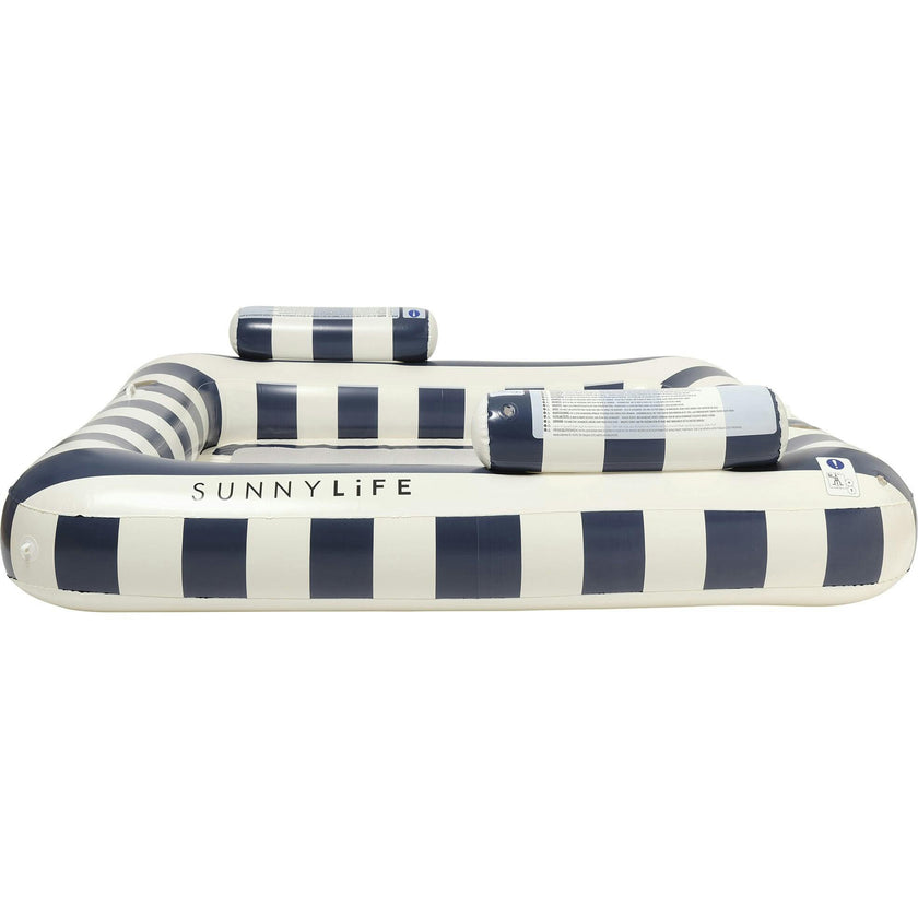 Luxe Twin Hammock Float: Le Weekend - Navy Stripe