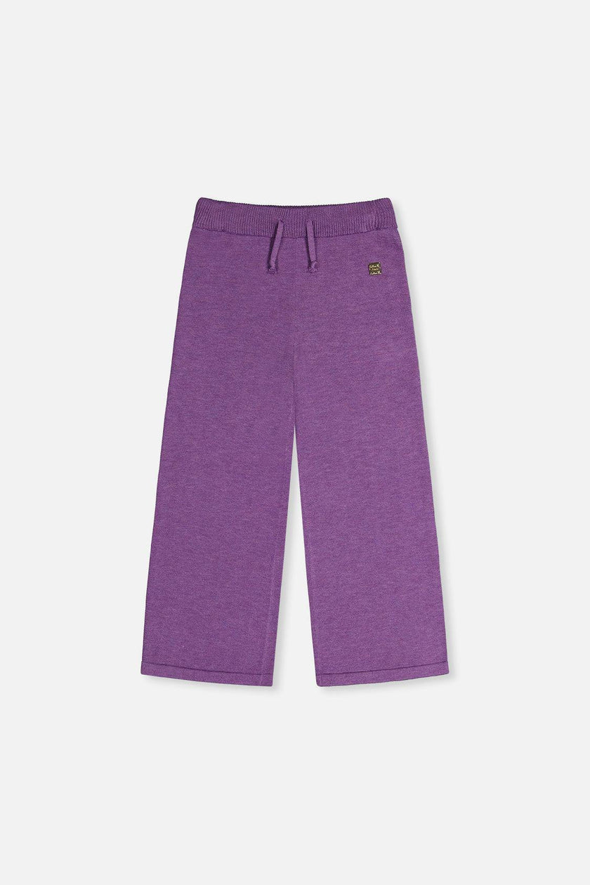 Knitted Wide Leg Pants Violet