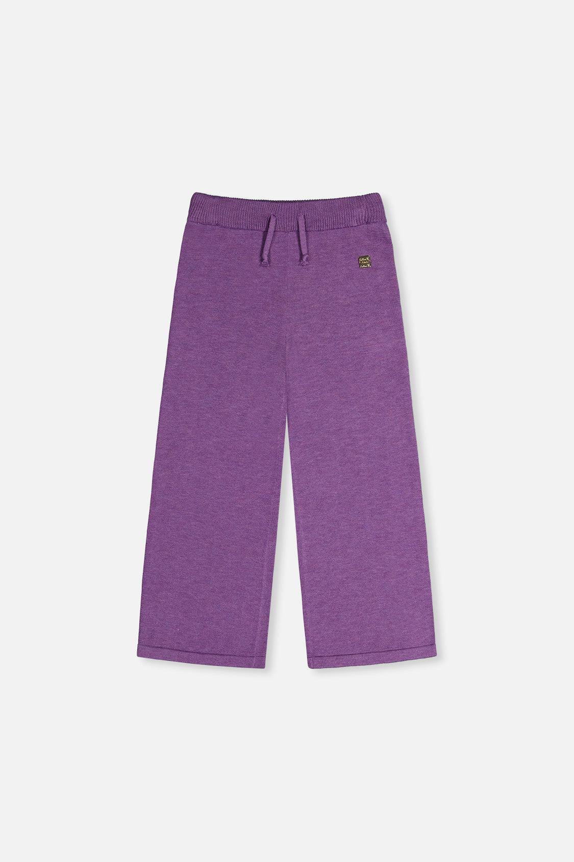 Knitted Wide Leg Pants Violet