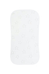 Grey Stars Print Burp Cloth