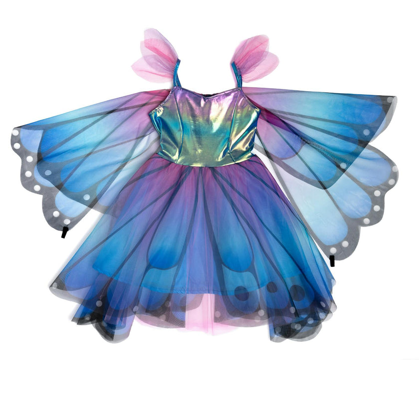 Butterfly Twirl Dress with Wings & Headband