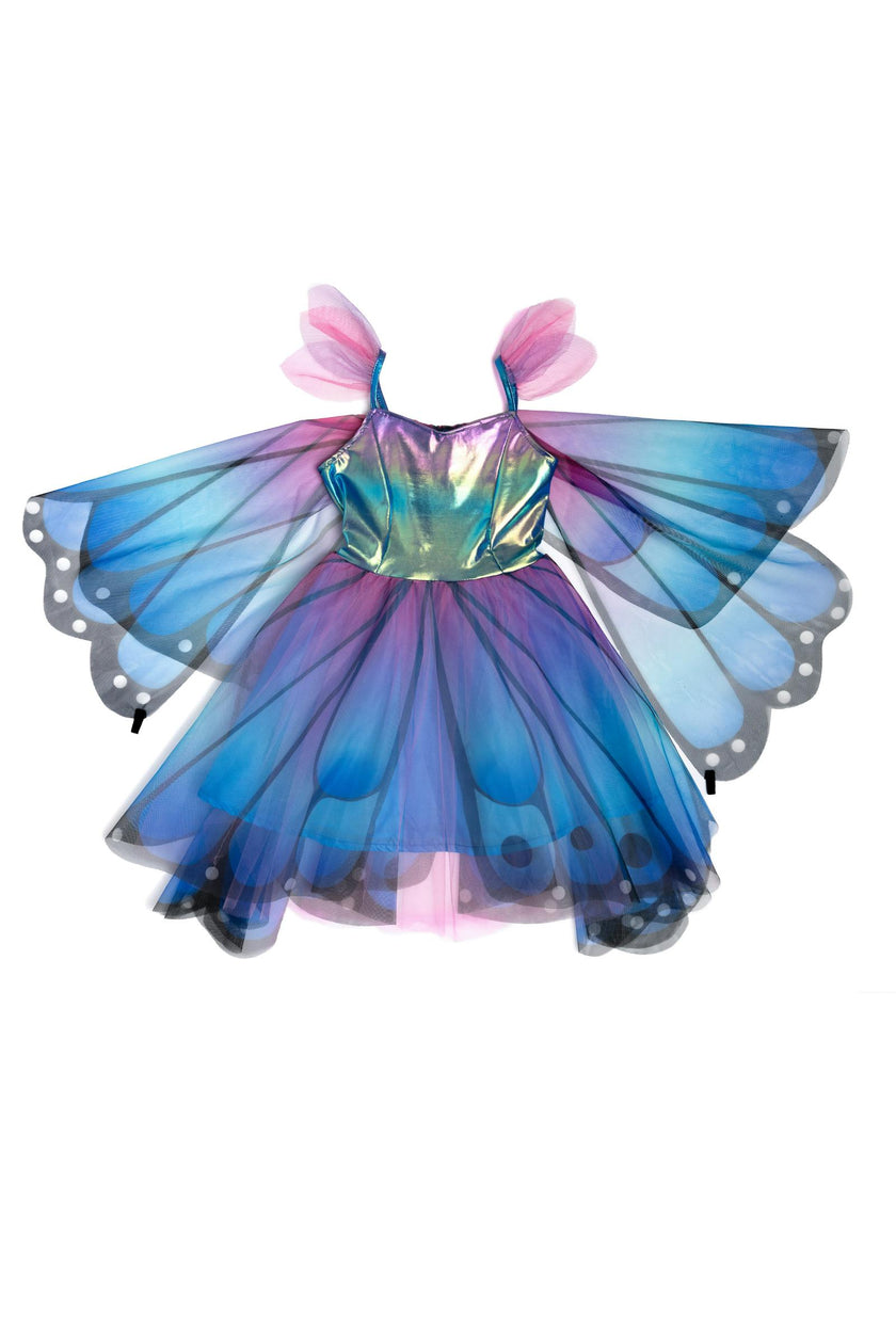 Butterfly Twirl Dress with Wings & Headband