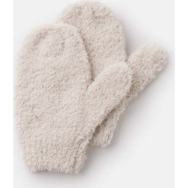 Baby Fuzzy Ribbed Cuff No Thumb Mittens