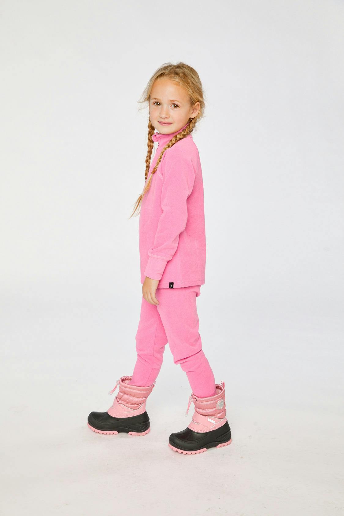 Two Piece Thermal Underwear Pink