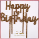 Happy Birthday Acrylic Toppers