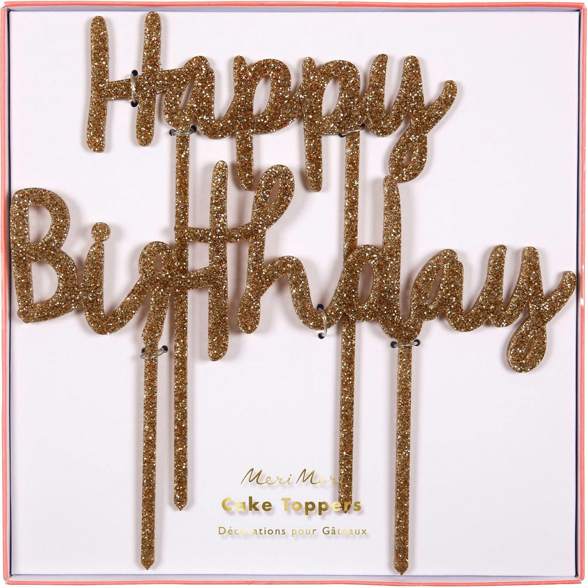 Happy Birthday Acrylic Toppers