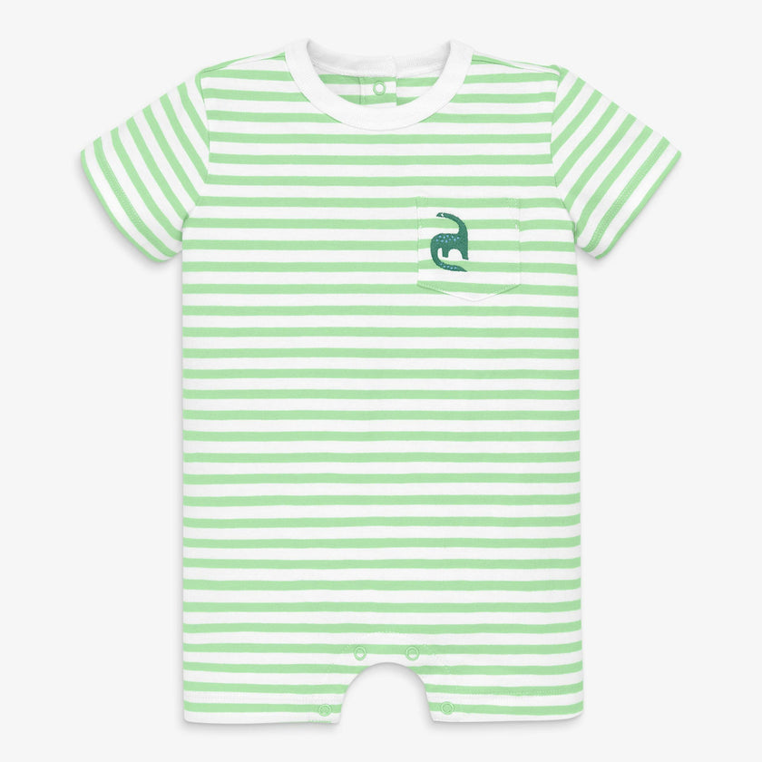 Baby embroidered stripe pocket shortie