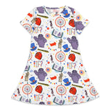 IF Movie Bamboo Girls' Short Sleeve Dress