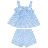 TARTINE ET CHOCOLAT Seersucker Bows Baby Set