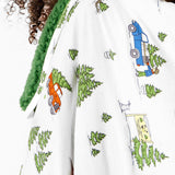 Christmas Tree Farm Bamboo Sherpa Blanket