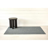 Skinny Stripe Shag Floor Mat, Green