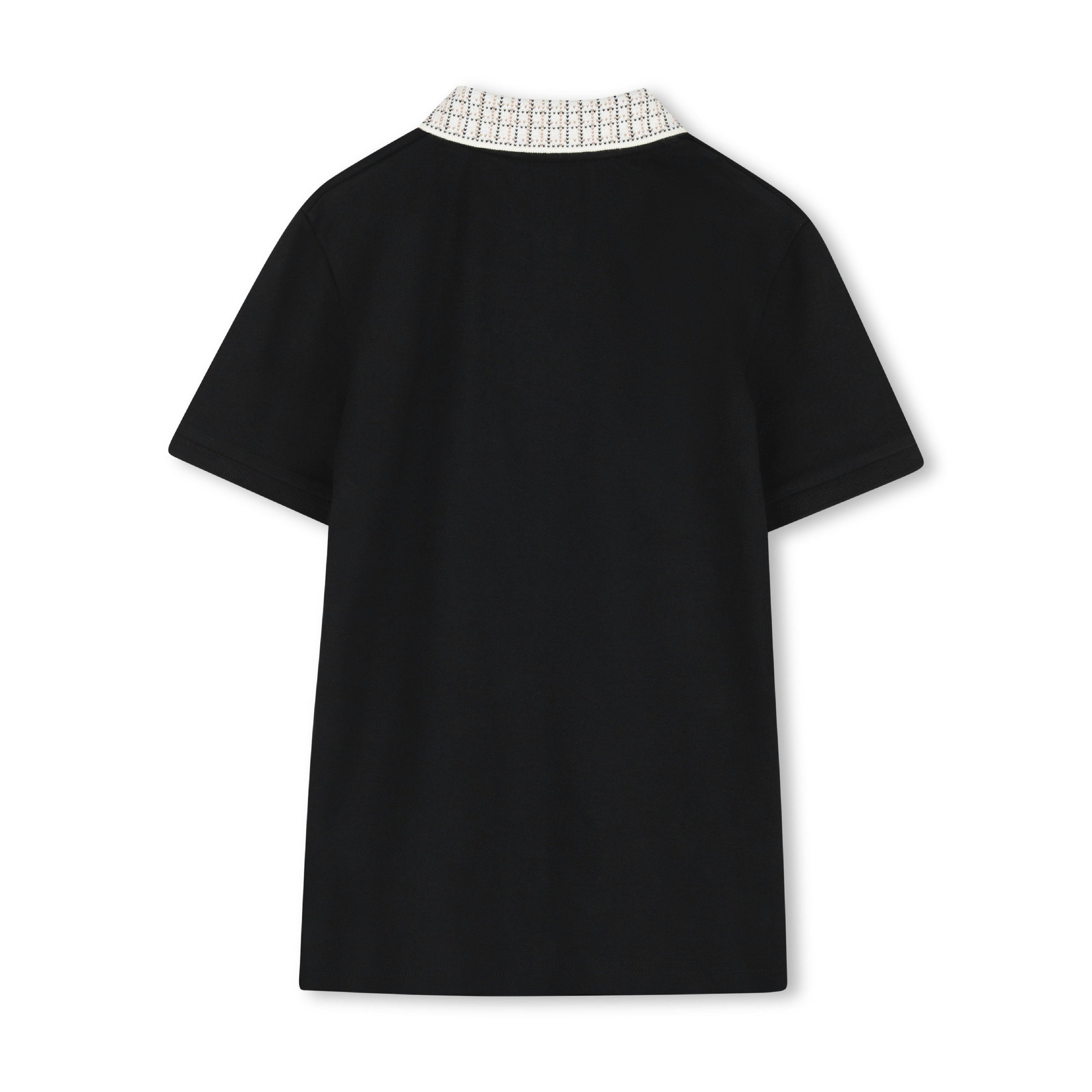 Black Slim-Fit Polo Shirt